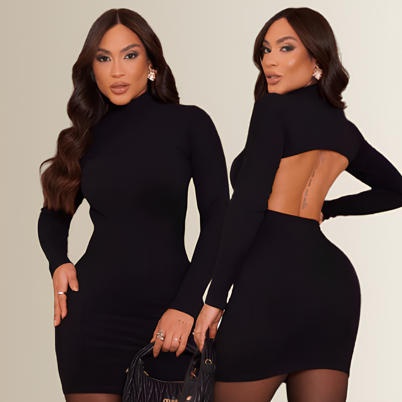 Vestido Feminino Lonovah Noir Elegance