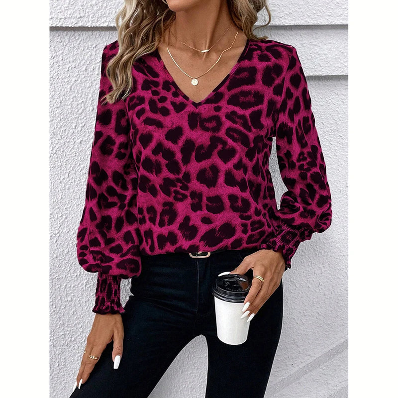Camisa Feminina Lonovah Leopard