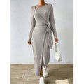 Vestido Feminino Lonovah Midi Tricot Elegance