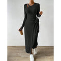 Vestido Feminino Lonovah Midi Tricot Elegance