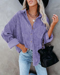 Camisa Feminina Lonovah Corduroy