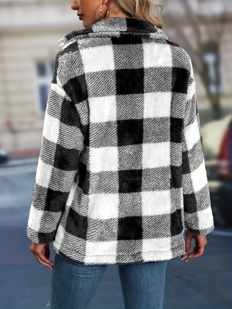 Casaco Feminino Lonovah Xadrez Soft Winter
