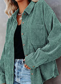 Camisa Feminina Lonovah Corduroy
