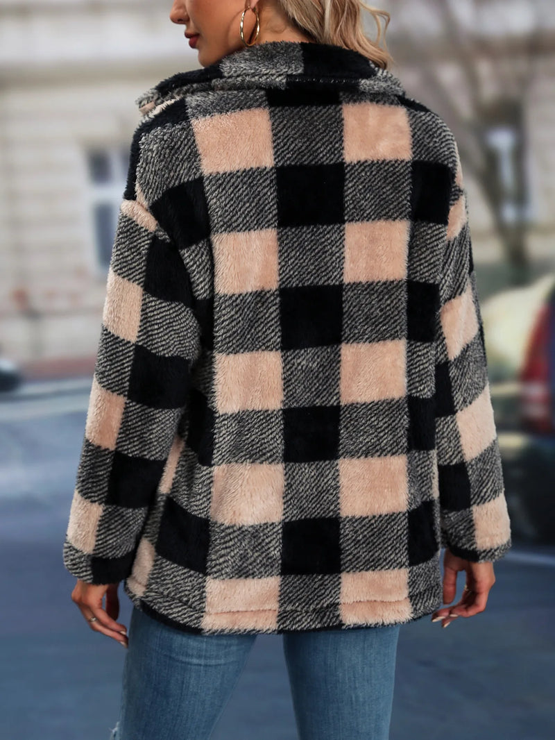Casaco Feminino Lonovah Xadrez Soft Winter