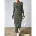 Vestido Feminino Lonovah Midi Tricot Elegance
