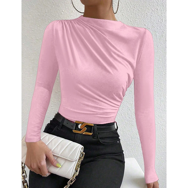 Camisa Feminina Lonovah Navy Elegance