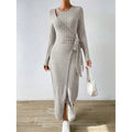 Vestido Feminino Lonovah Midi Tricot Elegance