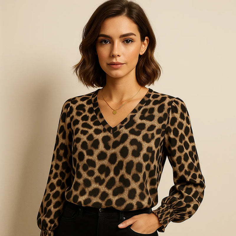 Camisa Feminina Lonovah Leopard